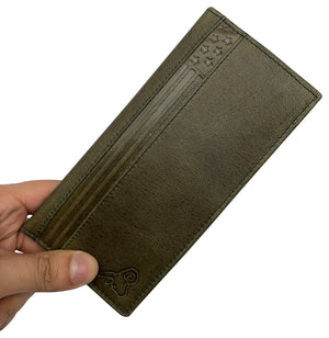Mens Wallet Long-RFID Wallet for Men with US Flag, Leather Long Wallet for Men Bifold Blocking Wallet - Gifts for Him-menswallet