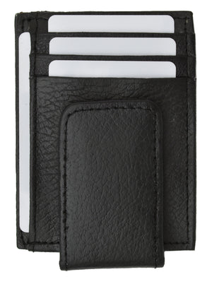 RFID Men's Leather Magnetic Front Pocket Money Clip Wallet-menswallet