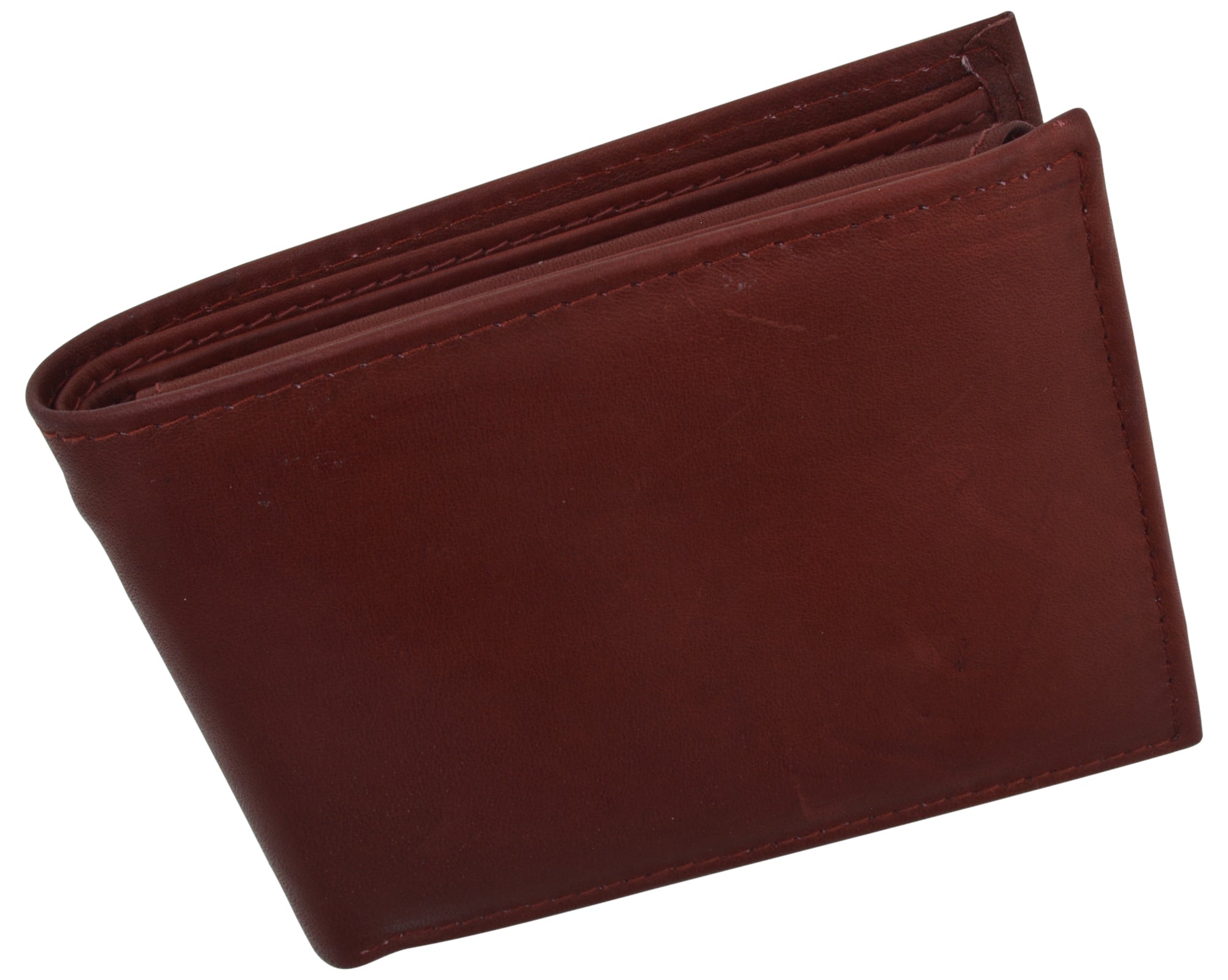 thumbnail image 2 of Men's Faux Leather Bifold ID Card Holder Wallet – Slim Clutch, Checkbook & Credit Card Holder 2 of 6