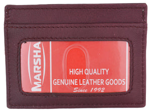 Mens Slim Leather Wallet Card Holder Window Credit Cash ID Pocket Thin Minimal-menswallet