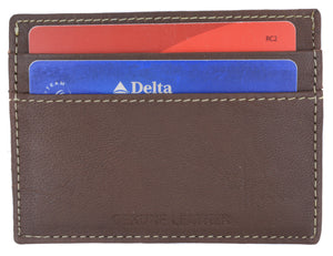 Slim and Sleek Genuine Leather Credit Card Holder with ID Window 270 CF-menswallet