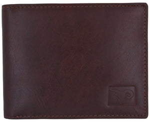 Premium Mens Slim Bifold Wallet Soft Genuine Leather Western with Gift Box-menswallet