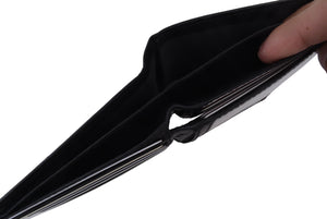Men's Leather Bifold Credit ID Card Holder Wallet Clutch Billfold Purse Black-menswallet