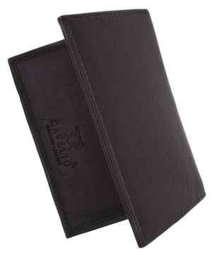 RFID Mens LEATHER Bifold Wallet ID Credit Card Holder Front Pocket Black Brown Gift Box-menswallet