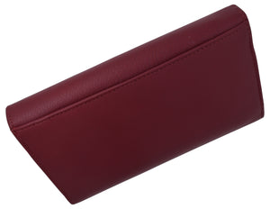Leather Womens Wallet Ladies Clutch With Removable Checkbook Cover RFID Blocking-menswallet