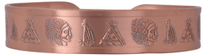Indian Tribe Pure Copper Magnetic Bracelet for Therapy Pain Relief-menswallet