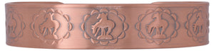 New Pure Copper Magnetic Double Horse Logo Bracelet for Relieving Pain-menswallet