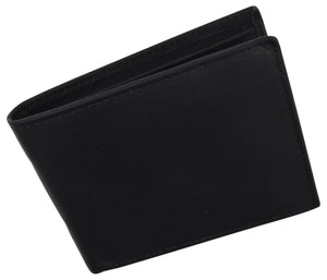 RFID Blocking Bifold Leather Mens Multi Credit Card ID Holder Wallet-menswallet