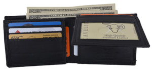 Bifold Mens Genuine Leather Multi-Card ID Holder Wallet by Cavelio-menswallet