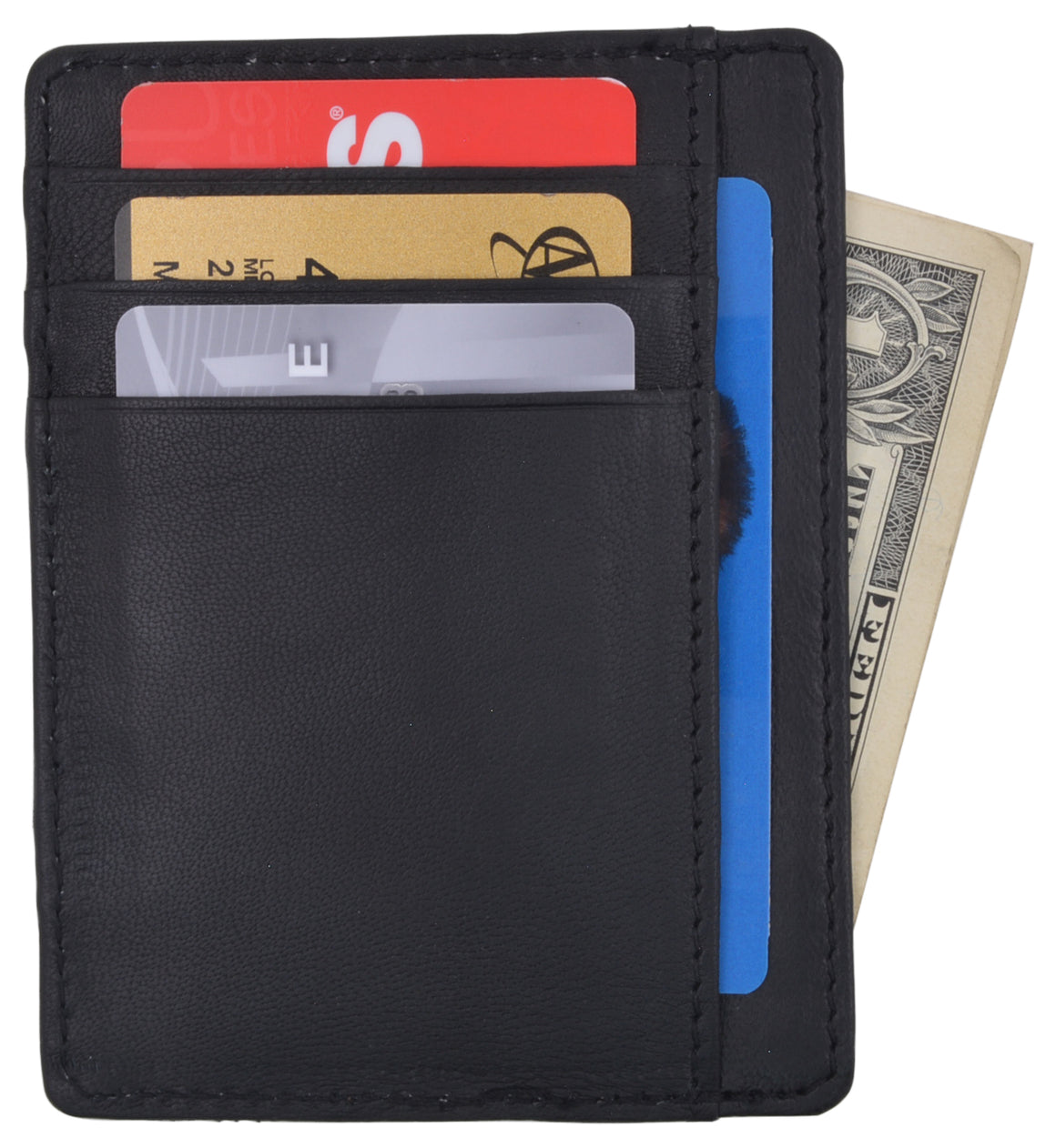 Slim Wallet RFID Front Pocket Wallet Minimalist Secure Thin Credit Card Holder - wallets for men's at mens wallet
