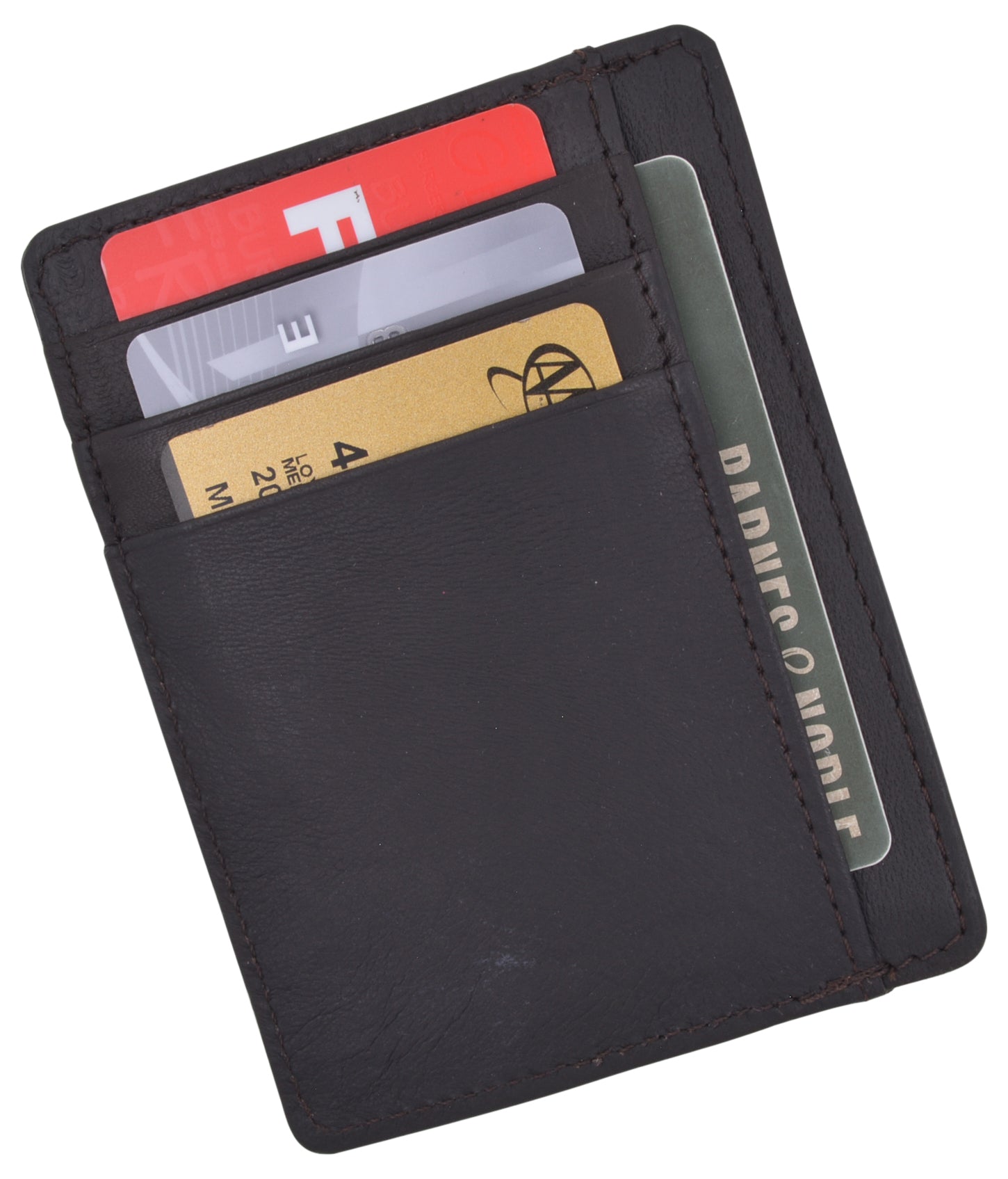 Genuine Leather Slim Card Holder Wallets For Men - Minimalist Rfid Blocking Marshal, Adult Unisex, Size: One size, Brown Genuine Leather Slim Card Holder Wallets For Men - Minimalist Rfid Blocking Marshal, Adult Unisex, Size: One size, Brown