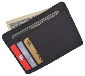 Slim Wallet RFID Front Pocket Wallet Minimalist Secure Thin Credit Card Holder-menswallet