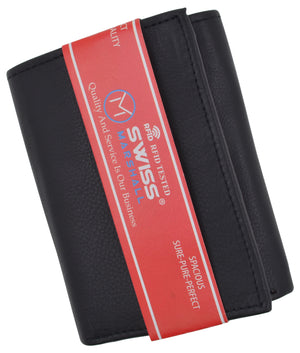 Trifold Men's RFID Blocking Premium Leather Classic Credit Card Holder Wallet-menswallet