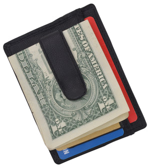 Money Clip Front Pocket Wallet Slim Minimalist Leather Wallet Men's New-menswallet