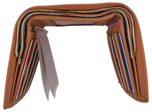 Swiss Marshall Mens Trifold Wallet RFID Blocking Genuine Leather Bifold ID Window-menswallet
