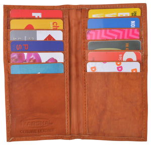 ID Credit Card Money Holder Genuine Leather Bifold Front Pocket Wallet-menswallet