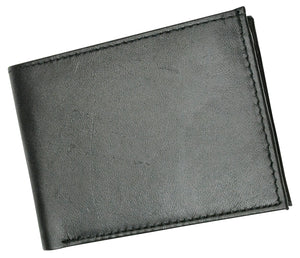 Men's RFID Signal Blocking Genuine Leather Bi-Fold Wallet with Gift Box-menswallet