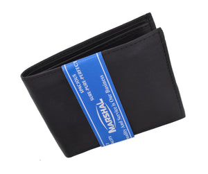Genuine Leather Classic Bifold Mens Wallet 1158-menswallet