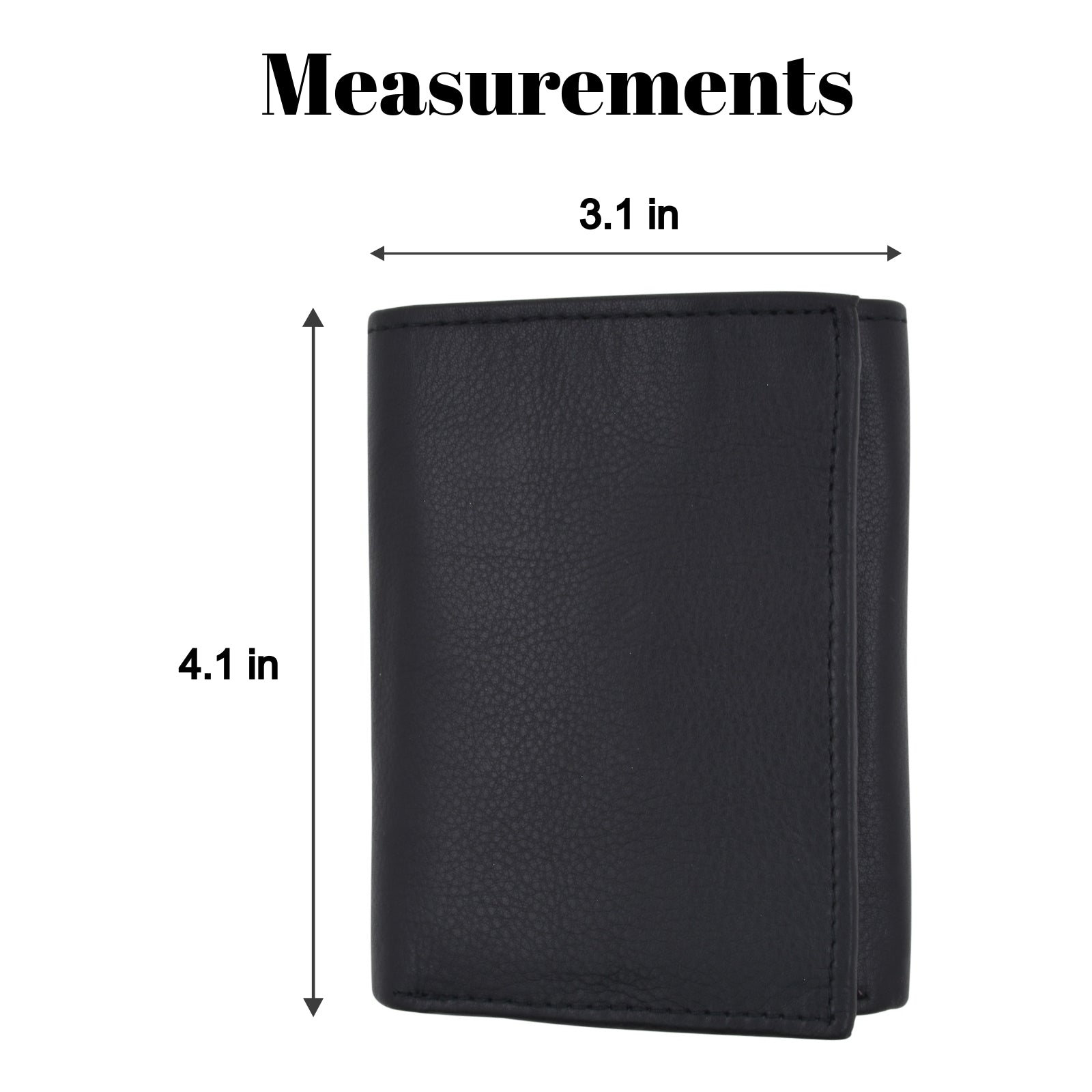 Men's RFID Blocking Premium Leather Chain Trifold Wallet-menswallet