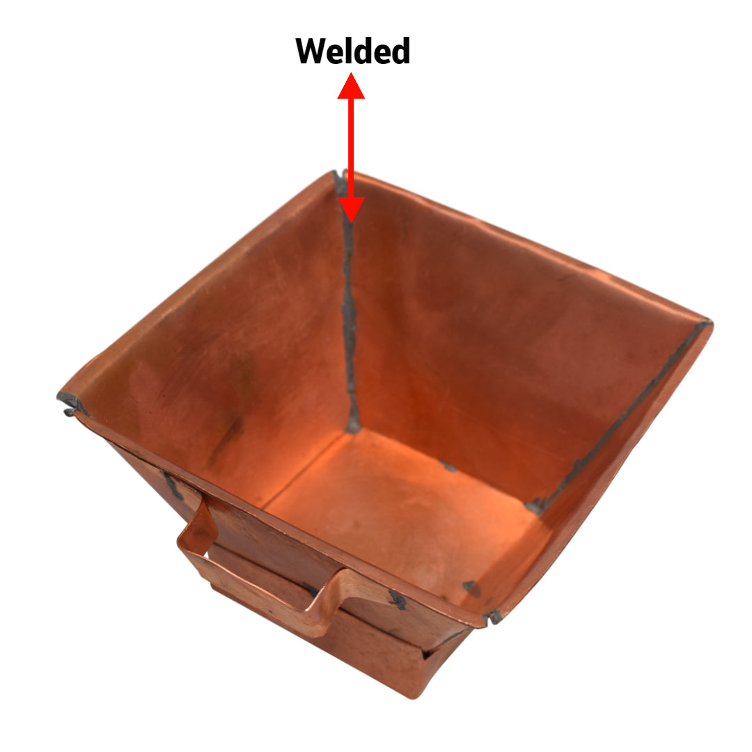 Heavy Duty Copper Hawan Kund Traditional Indian Style Copper Hawan Kund Agnihotra Ideal Pooja Hindu Accessory-menswallet