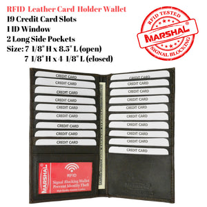 RFID Blocking Premium Genuine Leather Bifold Credit Card ID Holder RFID P 1529 (C)-menswallet