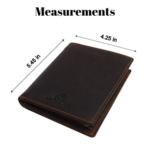 RFID Blocking Bifold Hipster Multi Credit Card ID Holder Wallet Vintage Leather by Cazoro-menswallet