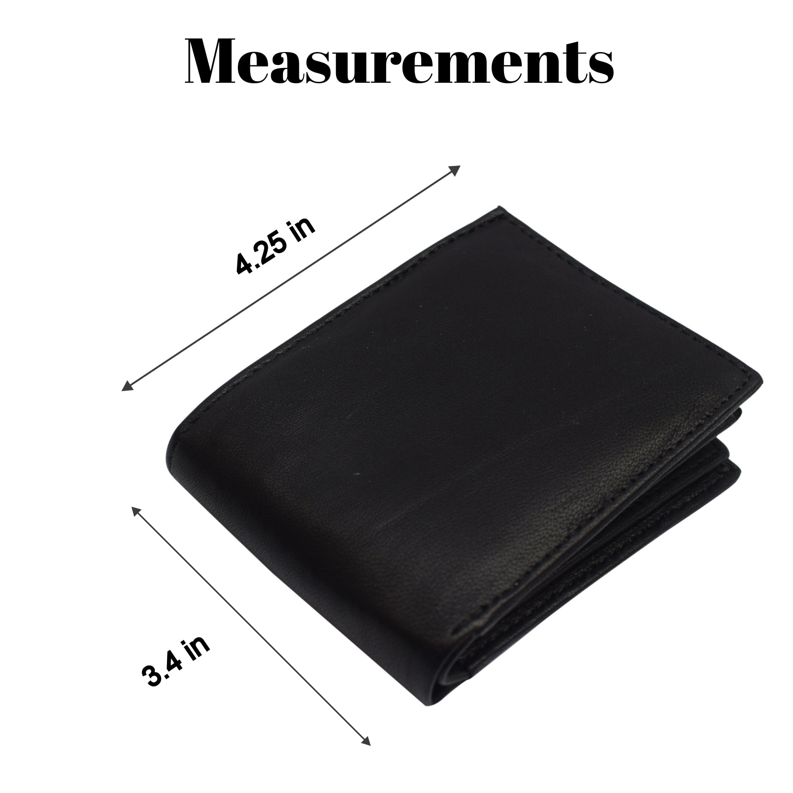 RFID Signal Blocking Theft Protection Leather Large Thick Security Mens Bifold Wallet-menswallet