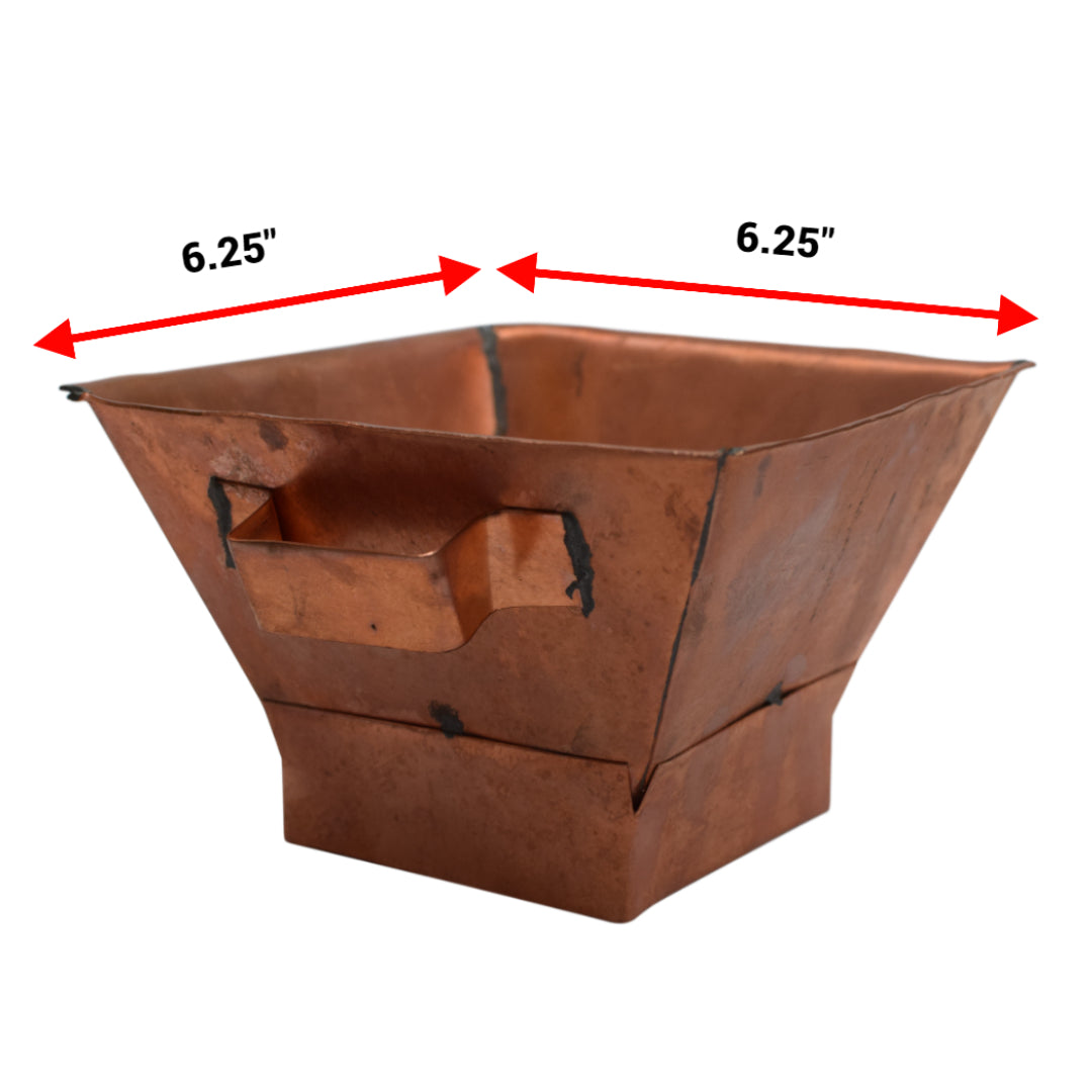 Heavy Duty Copper Hawan Kund Traditional Indian Style Copper Hawan Kund Agnihotra Ideal Pooja Hindu Accessory-menswallet