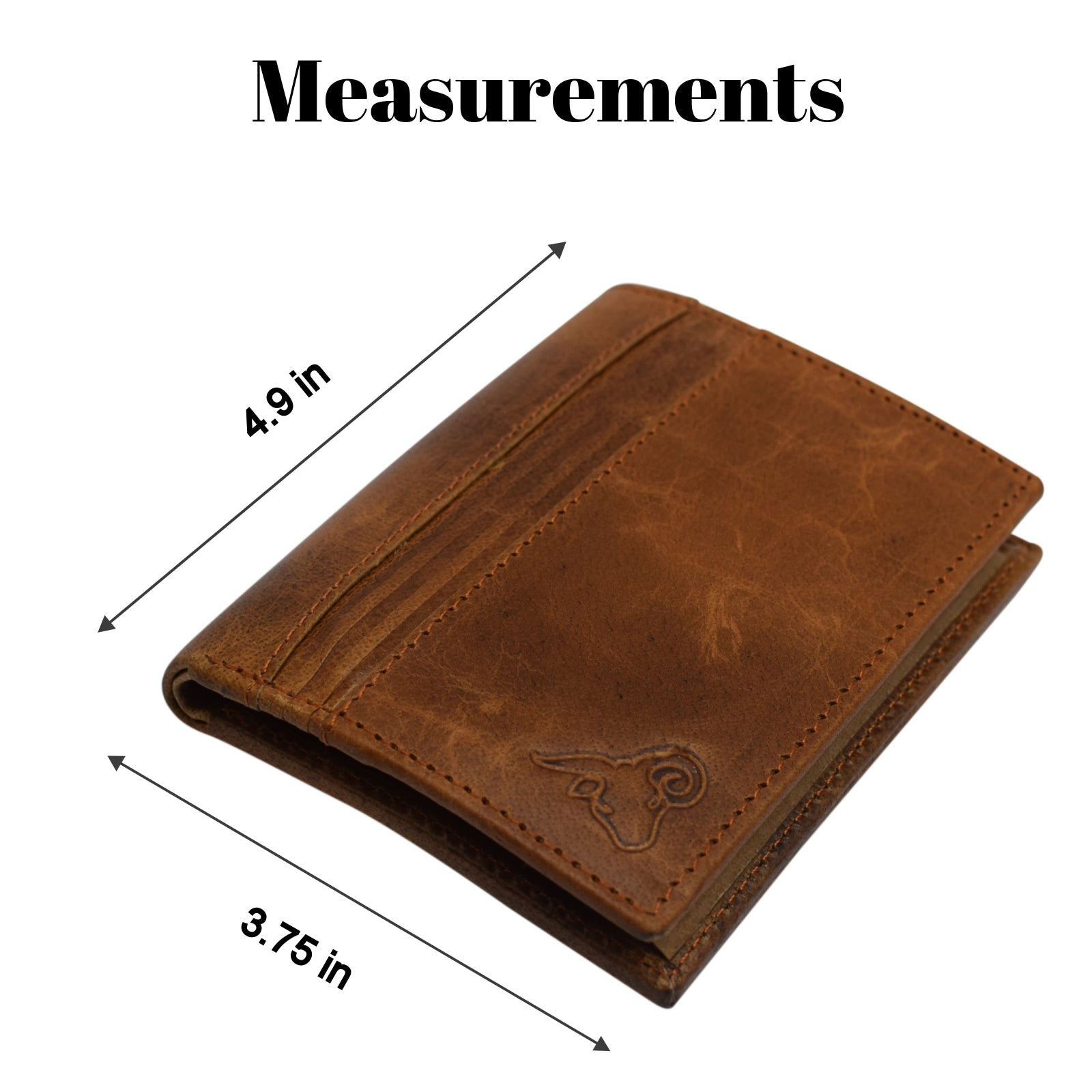 RFID Blocking Genuine Leather Badge Holder Bifold Wallet USA Series-menswallet