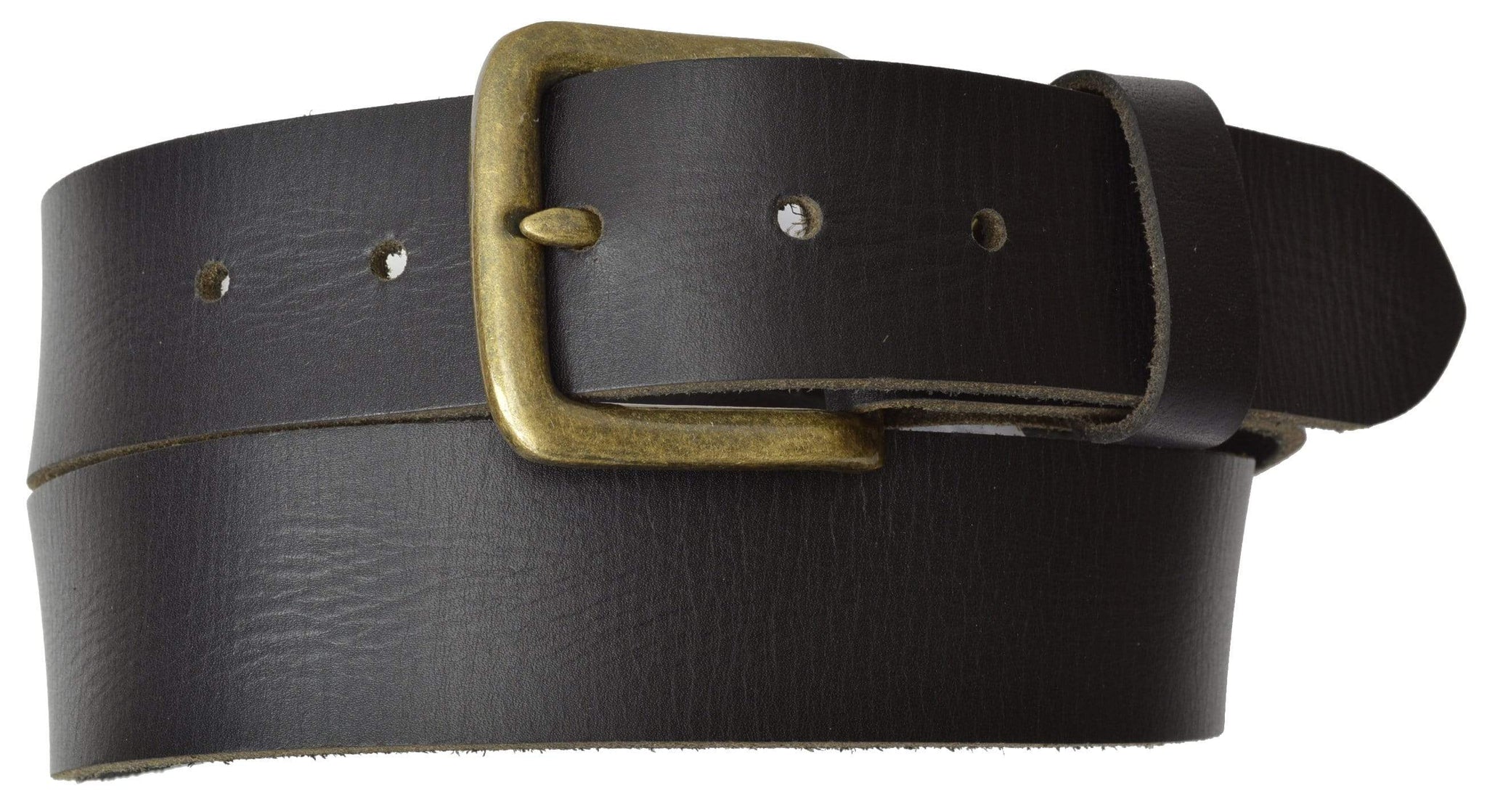 voorspelling Conclusie elektrode Men's Casual Belt 1.5" Wide Top Grain Genuine Leather Gold Buckle by  Marshal from $14.95