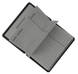 Credit Card Size Address Book Accordion Style with Magnetic Closure-menswallet