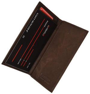 156CF_JE Cross Sign Basic Leather Checkbook Cover-menswallet