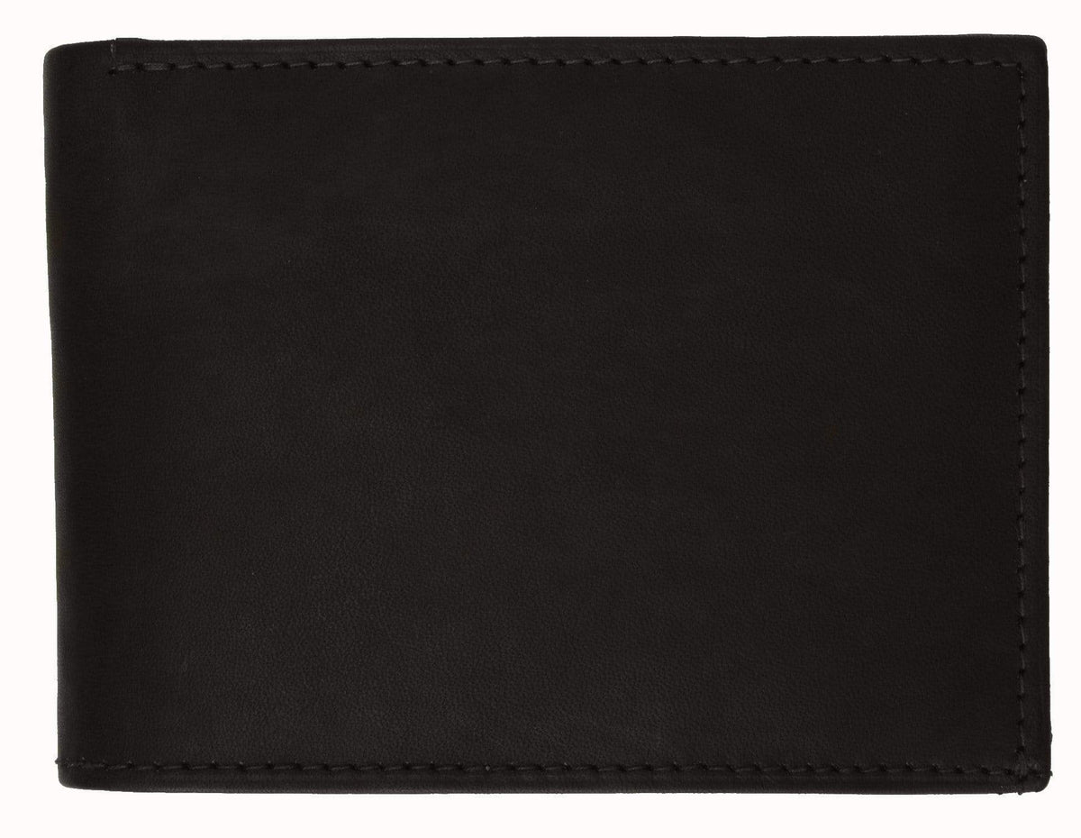 Marshal Double Flap Bifold Men's Wallet - Cowhide Leather, Holds 16+ Cards & 4 ID Windows
