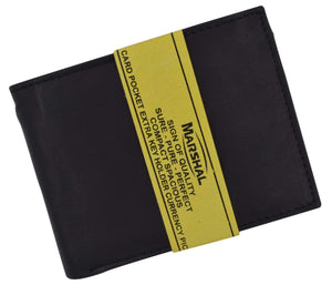 Bifold Mens Smooth Genuine Leather Flap Up ID Wallet 1153 CF-menswallet