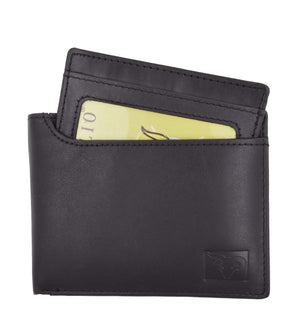 Cavelio Genuine High Quality Leather Mens Bifold Wallet with Removable ID Card Holder 730534 (C)-menswallet
