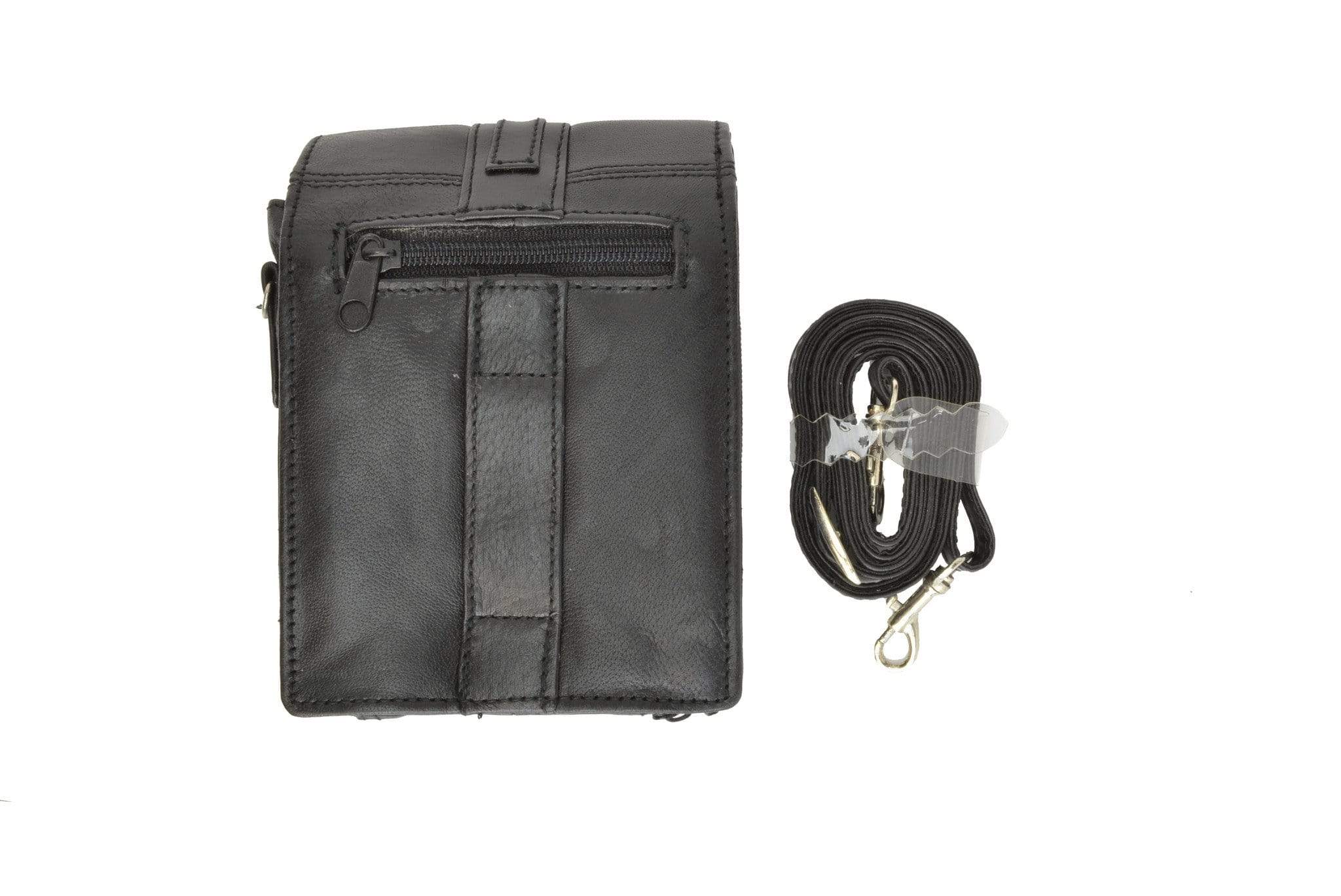 Classic Design Genuine Leather Organizer Bag with Vintage Buckle Closure 121 - wallets for men's at mens wallet