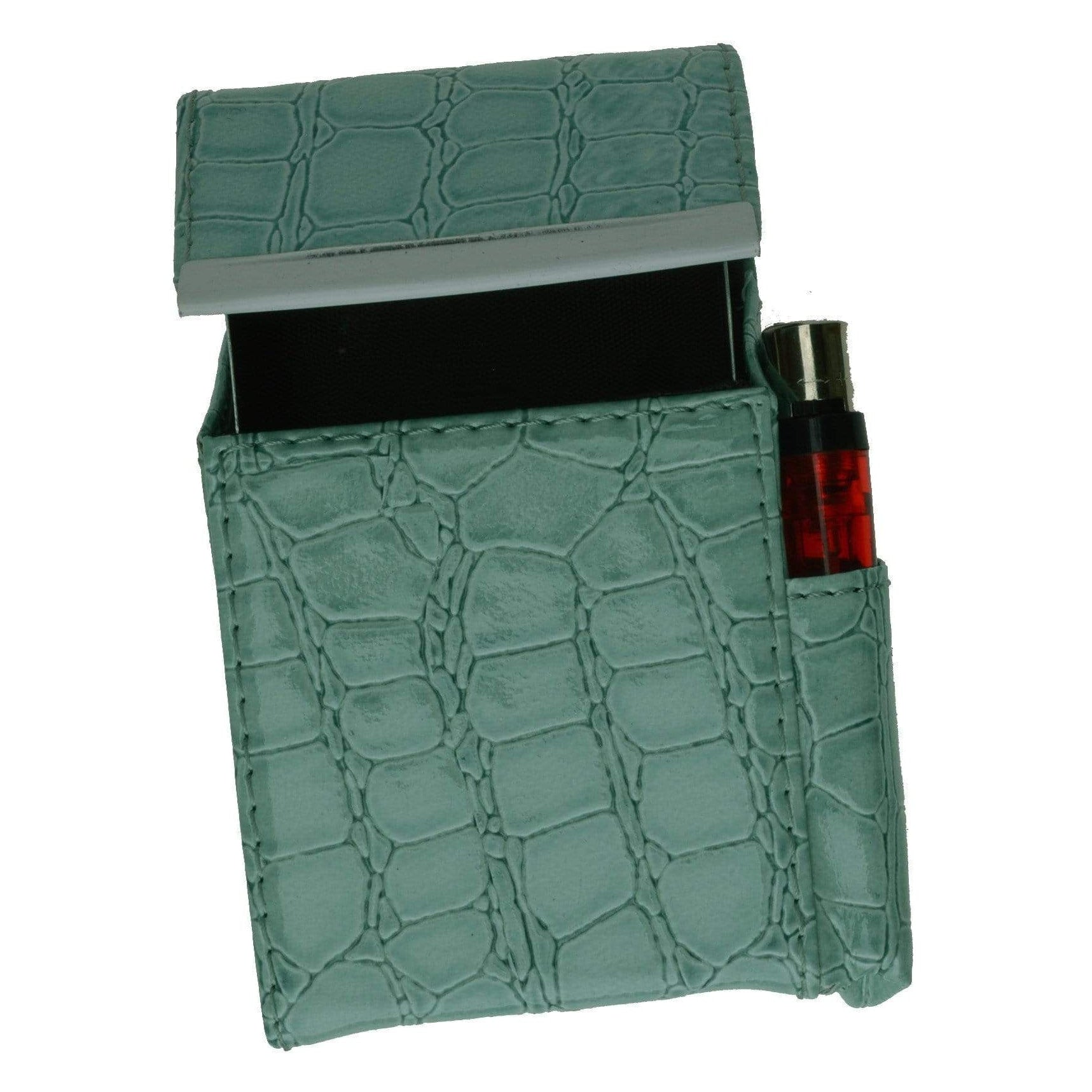 mens cigarette cases Marshal Crocodile Pattern Genuine Leather Cigarette Case Holder with Lighter Pocket 92812cr , Women's, Orange mens cigarette cases Marshal Crocodile Pattern Genuine Leather Cigarette Case Holder with Lighter Pocket 92812cr , Women's, Orange