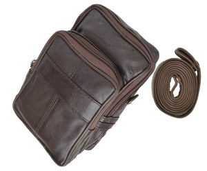 Double Pouch Top Grain Genuine Leather Travel Organizer Wallet 113 (C)-menswallet