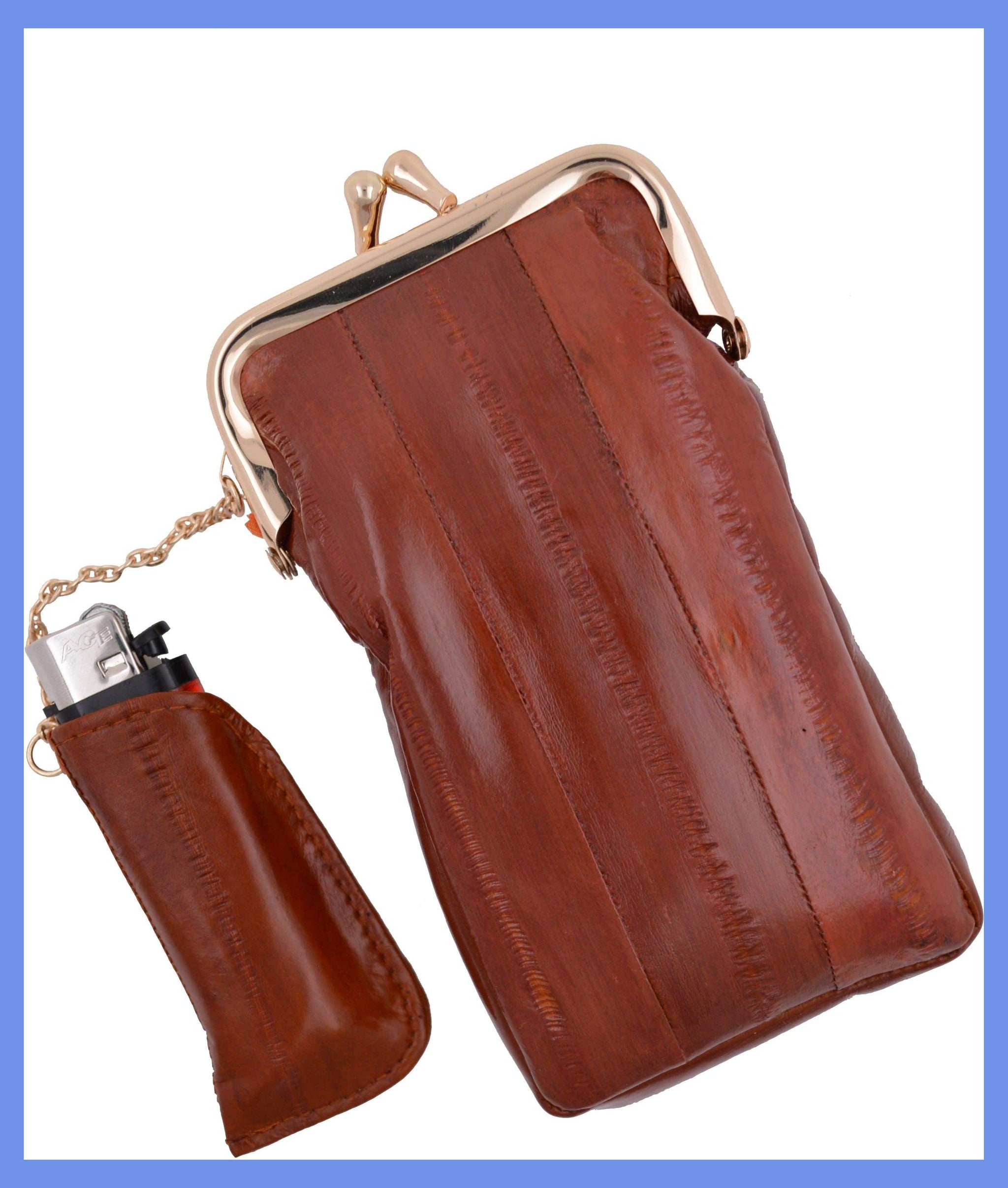 Eel skin Cigarette and Lighter Holder E 342 Eel skin Cigarette and Lighter Holder E 342