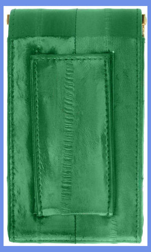 Eel Skin Genuine Leather Sliding Cigarette Case Wallet E 131-menswallet