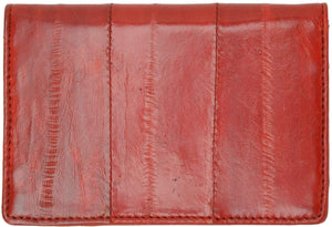 Eel Skin Leather Business Credit Card Holder E 324-menswallet