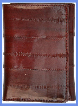 Eel Skin Trifold Wallet for Men with Id Window Slim and Sleak E 314-menswallet
