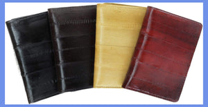 Eel Skin Trifold Wallet for Men with Id Window Slim and Sleak E 314-menswallet