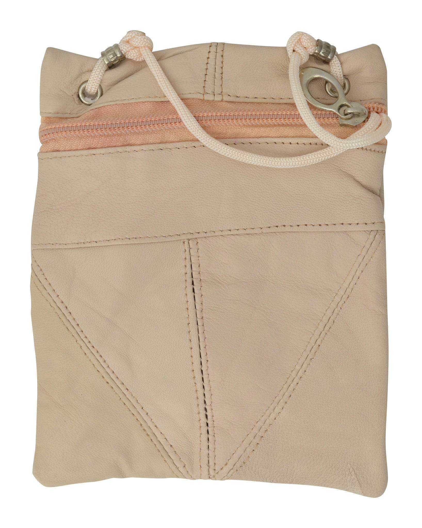 Elegance Look Leather Cross Body Bag Leather Shoulder Purse w Zipper Pocket Different Colors 1410 (C)-menswallet