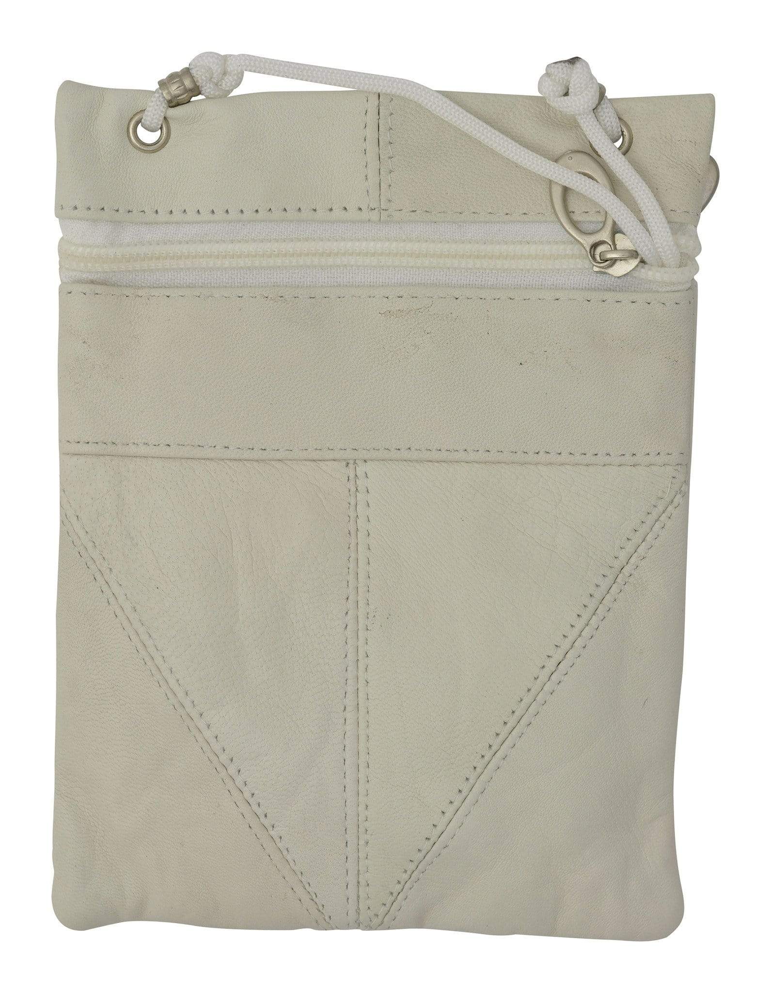 Elegance Look Leather Cross Body Bag Leather Shoulder Purse w Zipper Pocket Different Colors 1410 (C)-menswallet