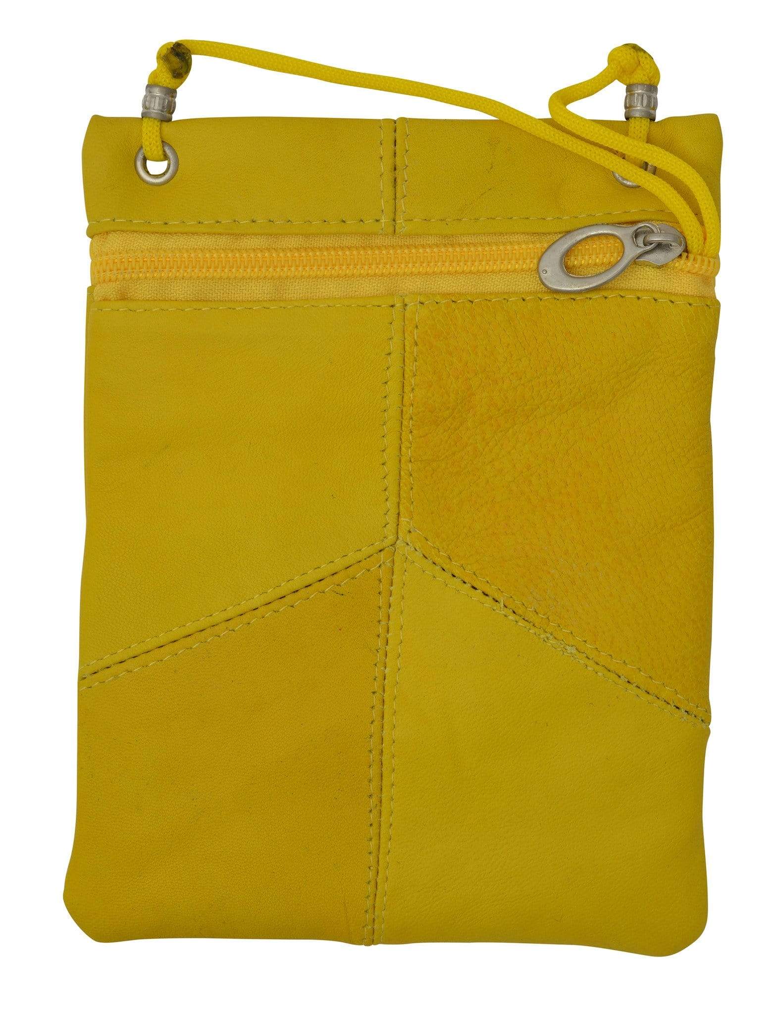 Elegance Look Leather Cross Body Bag Leather Shoulder Purse w Zipper Pocket Different Colors 1410 (C)-menswallet