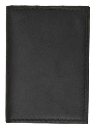European Style Bifold Trifold Genuine Leather Wallet with ID Window 518 CF-menswallet