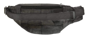 Genuine Lambskin Leather Fanny Bag with Can Holder by Marshal Wallet-menswallet