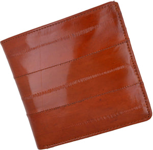 Genuine Eel Skin Bi-fold Mens Hipster Wallet E 711-menswallet