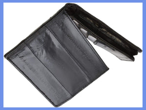 Genuine Eel Skin L Shape Leather Mens Wallet E 139-menswallet